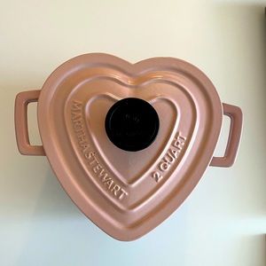 Martha Stuart Le Creuset Pink Heart Shaped Cocotte